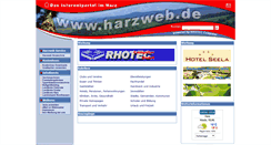 Desktop Screenshot of harzweb.de